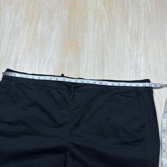 Torrid Black Stretch Casual Shorts 4X Plus Elastic Waist Pockets Tie Front - Picture 7 of 13